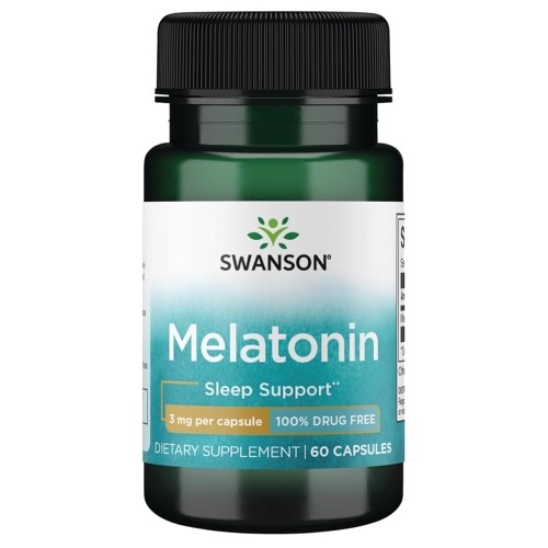 Swanson Melatonin 3 mg Capsules